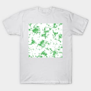 Grass green and white marble - Tie-Dye Shibori Texture T-Shirt